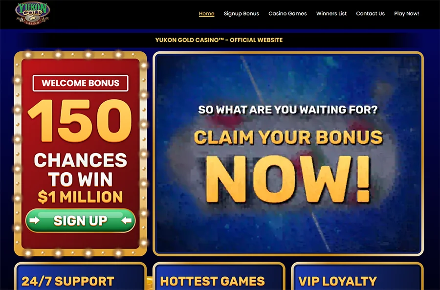 Pros and Cons Yukon Gold Casino